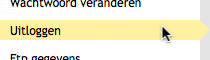 uitloggen knop