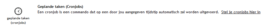 Geplande taken (Cronjobs) - mijndomein afbeelding