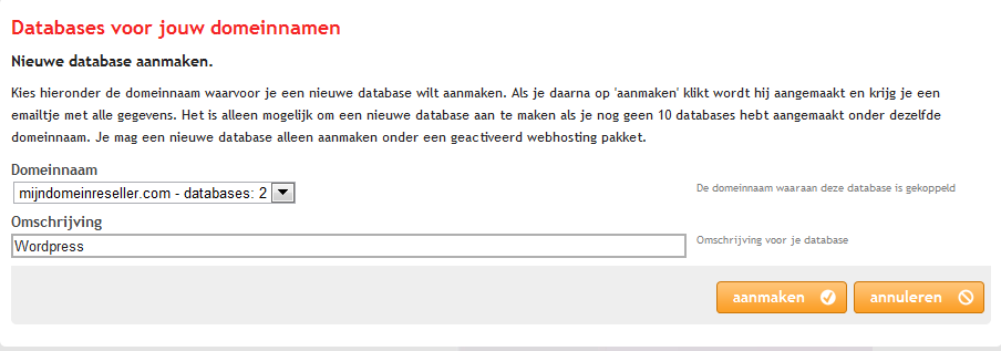 Wordpress Database Wordpress Database