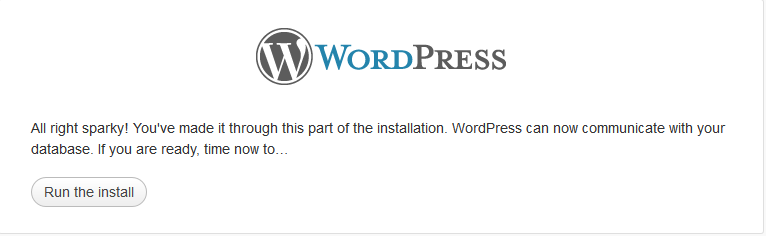Stap 4 Word Press Installatie